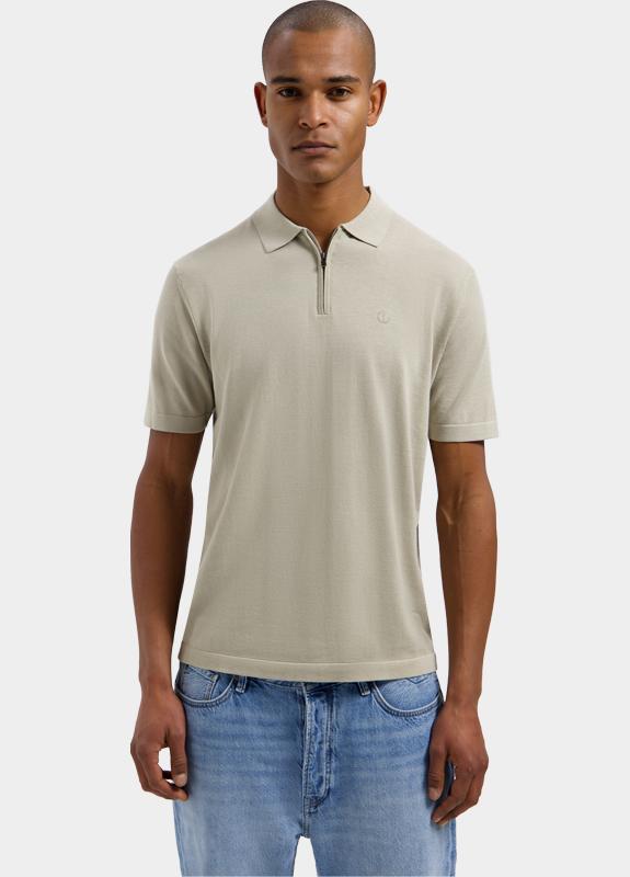 Dstrezzed Polo heren Beige DS_Dorian Zip Polo 420062/251