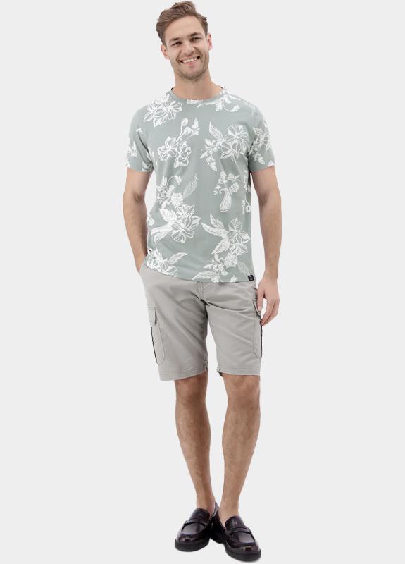 Lerros T-shirt korte mouw Grijs  2633024/228