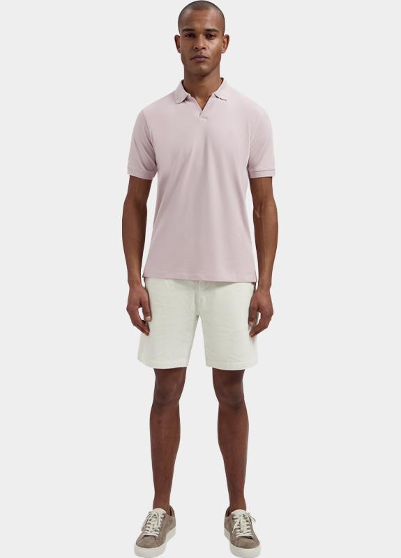 Dstrezzed Polo korte mouw Paars Bowie V-Neck Polo 240022/462