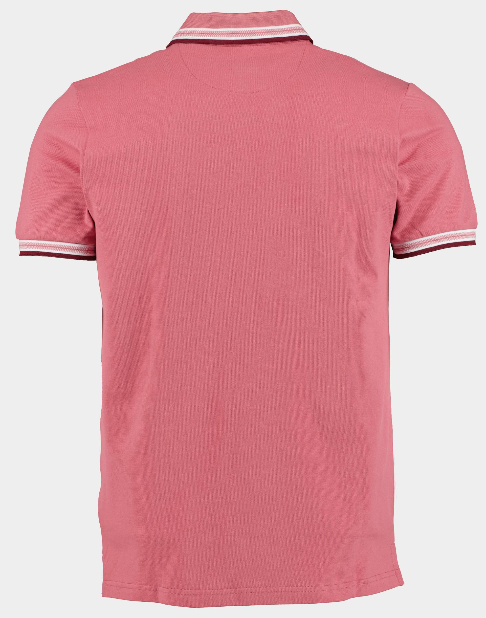 Bos Polo korte mouw Roze Brick Polo Oxford Collar 24108BR06BO/730 rose