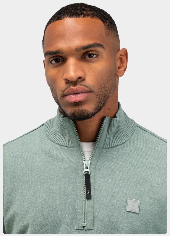 Butcher of Blue Half Zip Groen Clifden Halfzip 1926002/722