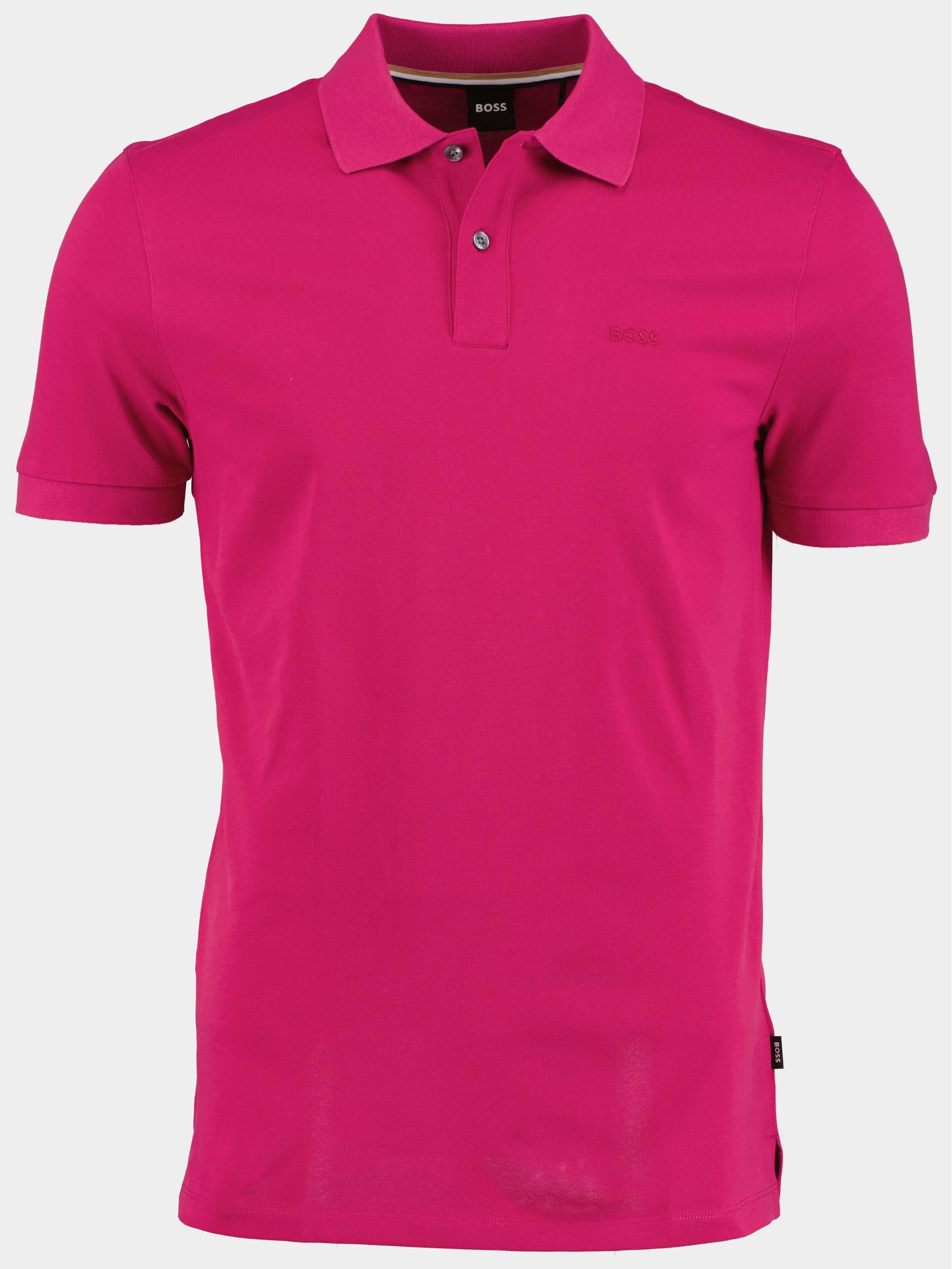 BOSS Black Polo korte mouw Roze Pallas 10241531 02 50468301/653