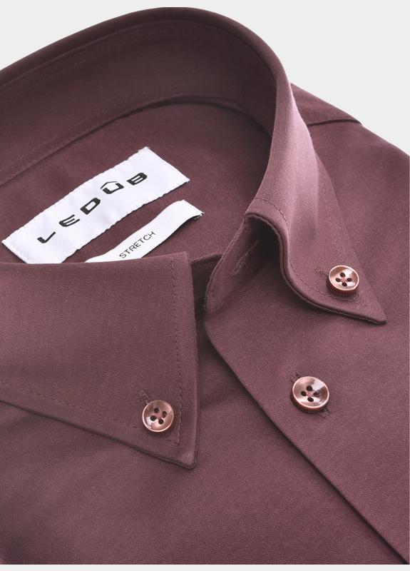 Ledub Business hemd lange mouw Rood  0702127/480-000-000