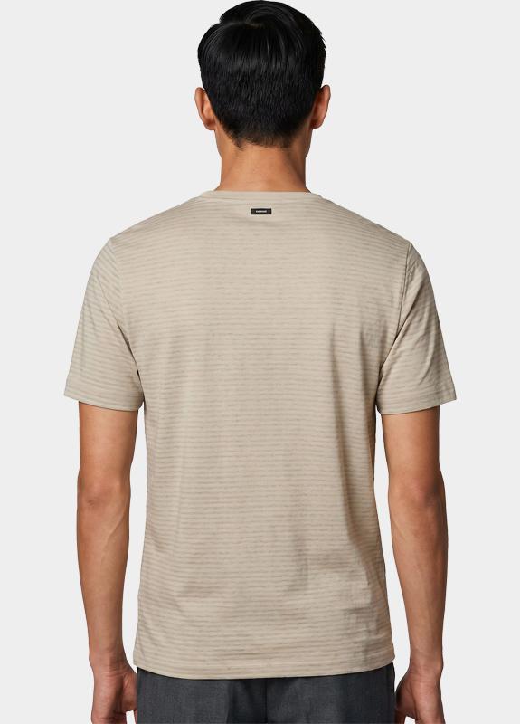 Vanguard T-shirt korte mouw Beige Short sleeve r-neck mercerise VTSS2604538/8265