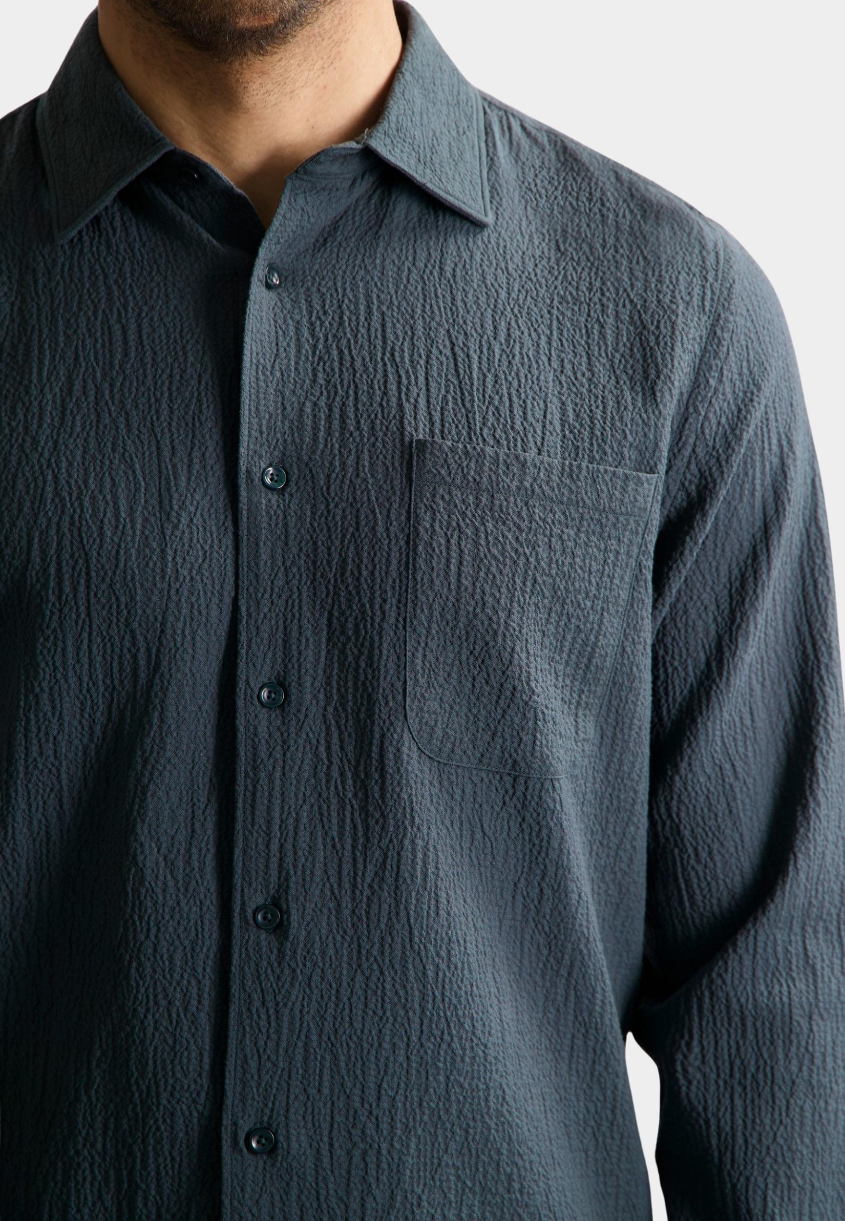 Dstrezzed Casual hemd lange mouw Groen DS_Chevi Shirt 303952/562