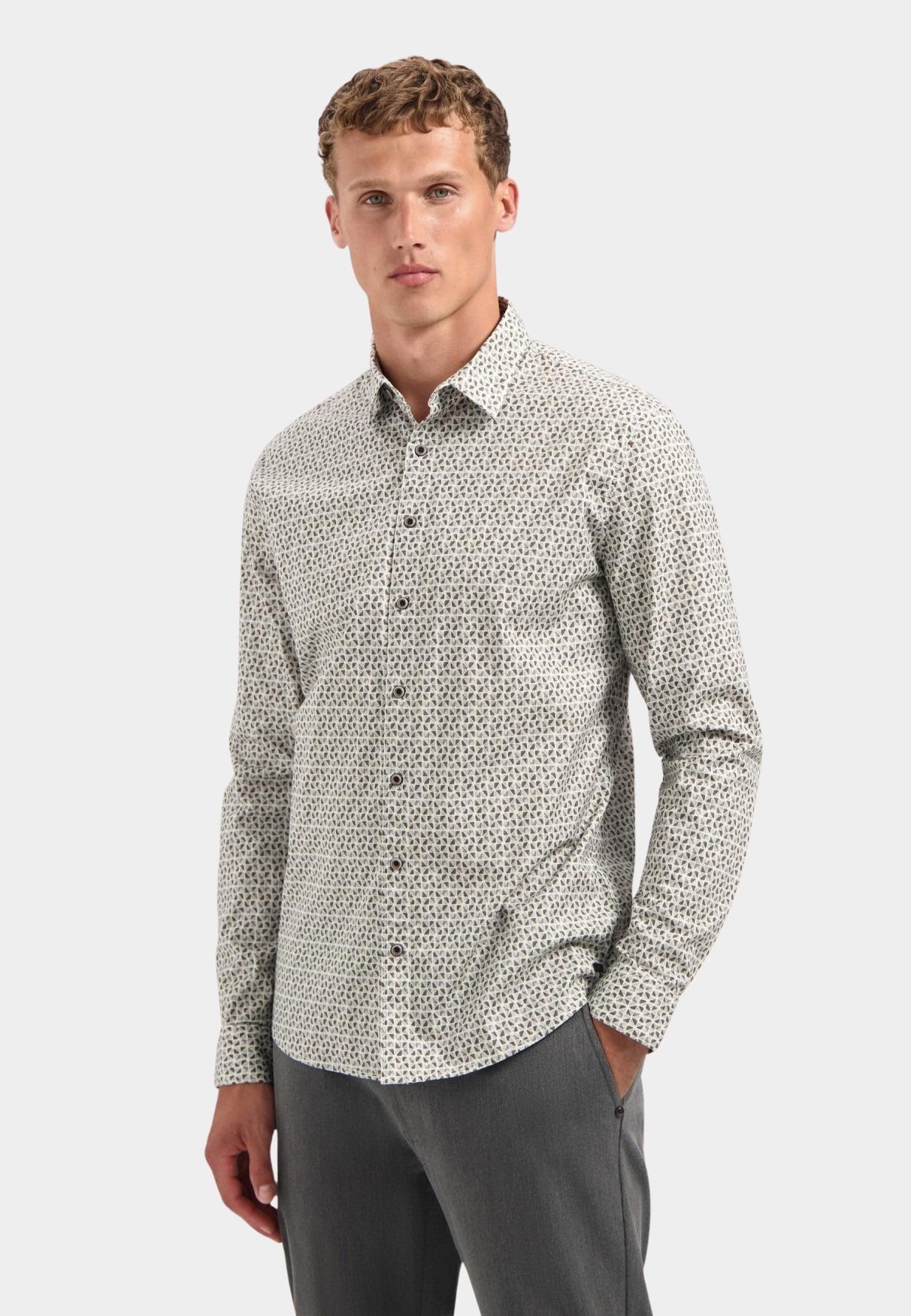 No Excess Casual hemd lange mouw Bruin  29430921/044