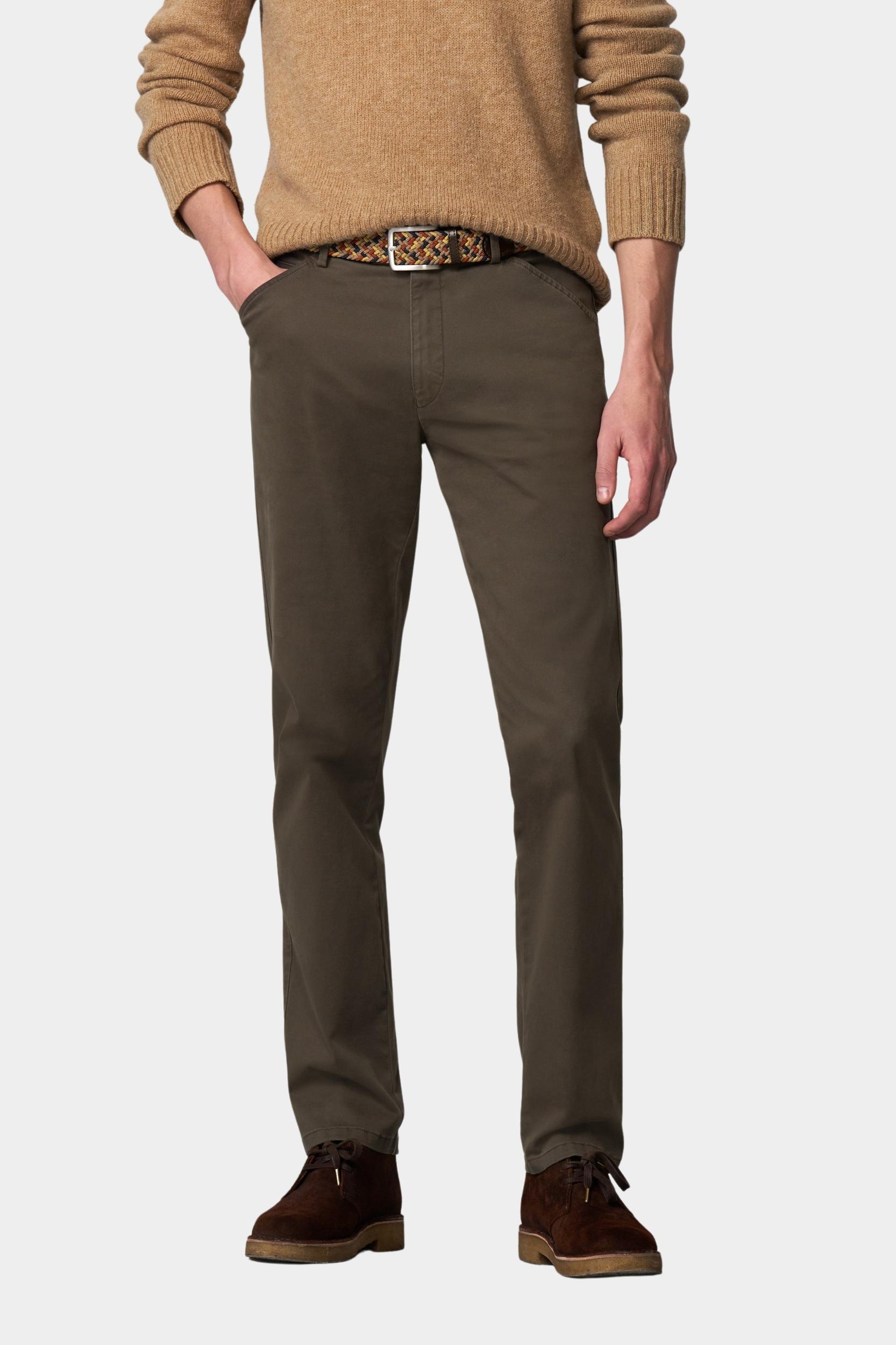 Meyer Katoenen Broek Bruin CHICAGO Art.2-5612 3322561200/35