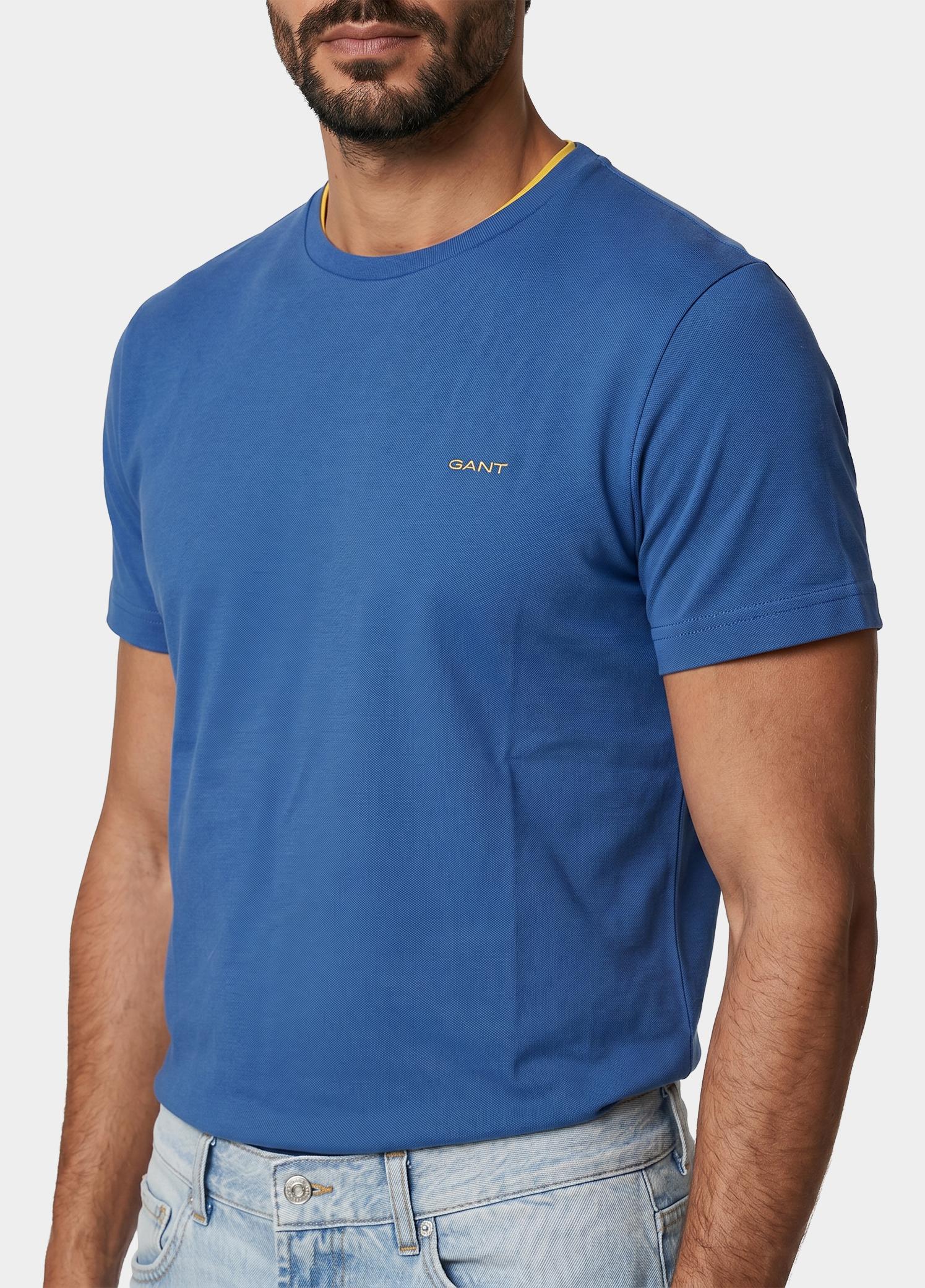 Gant T-shirt heren Blauw Contrast Logo T-Shirt 2013032/407