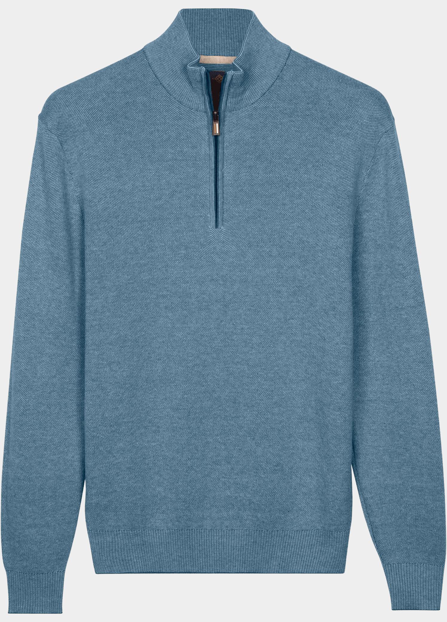 Baileys Half Zip Blauw all-over 2-Tone 628409/625
