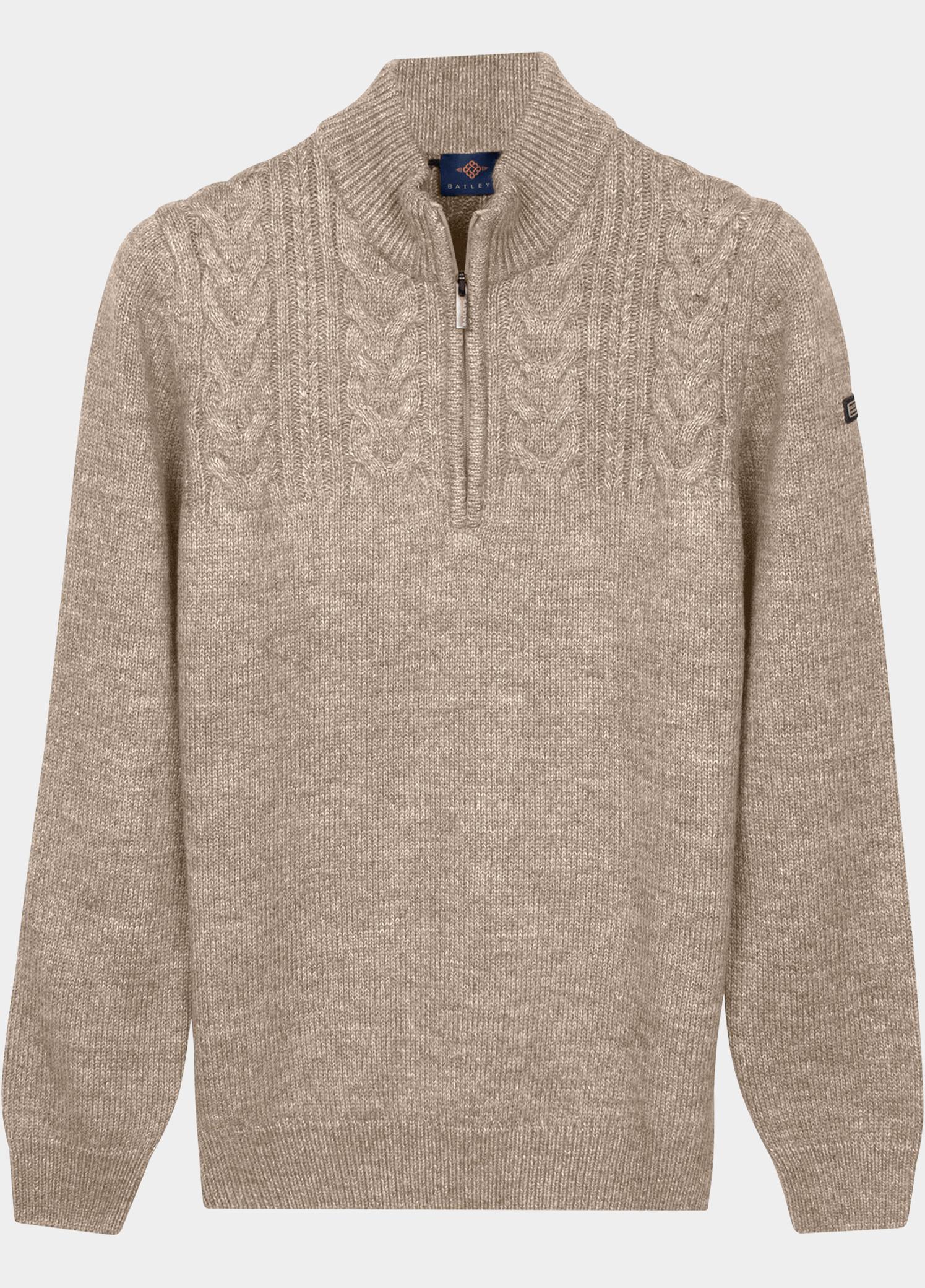 Baileys Half Zip Beige 5gg Cable Pattern 628457/122