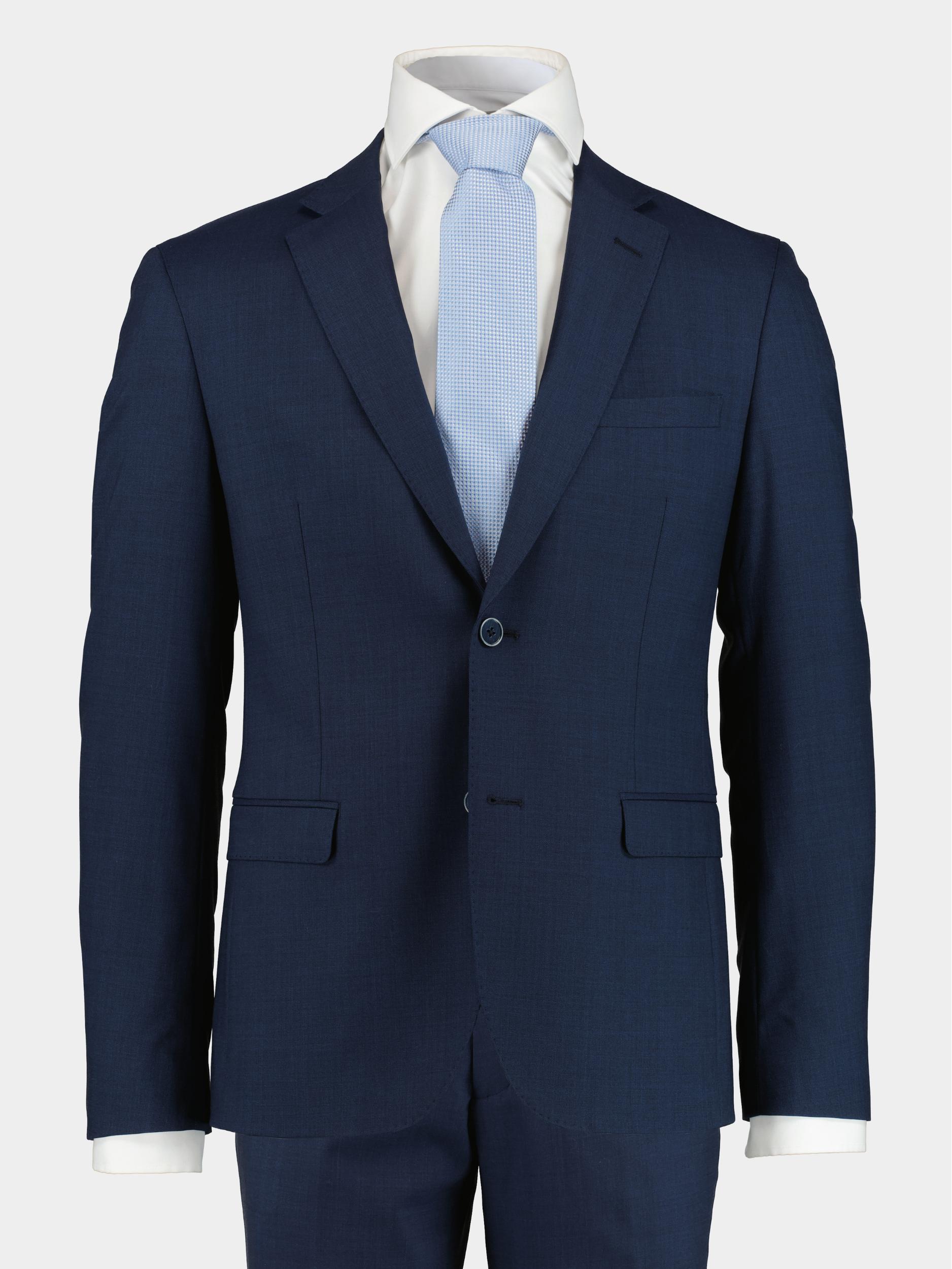 Bos Bright Blue Kostuum Blauw Toulon Suit Drop 8 231028TO12BO/290 navy