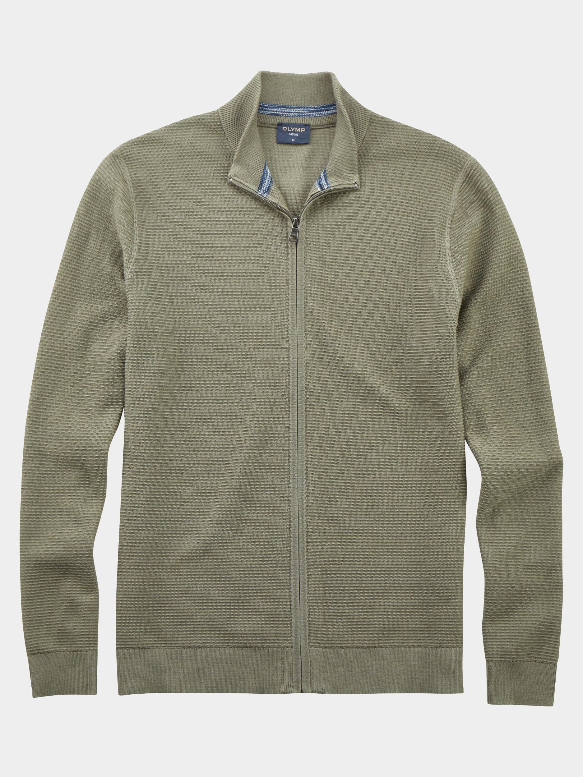Olymp Vest Groen Jacke Strick 530246/47