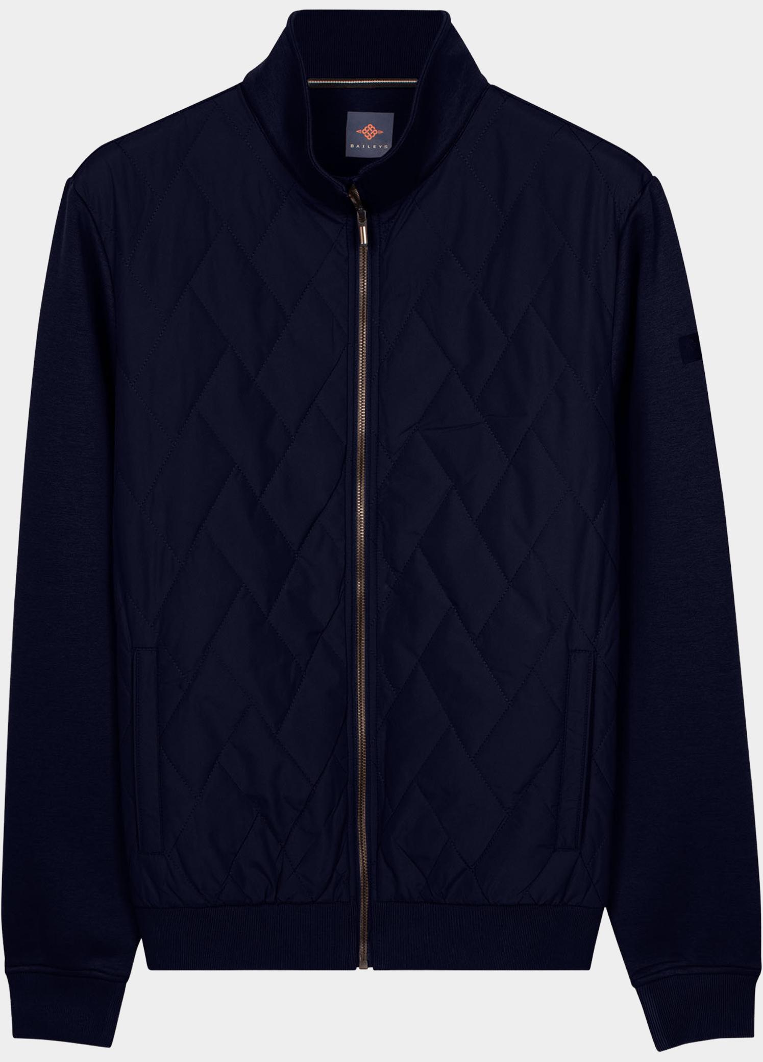 Baileys sweatvest heren Blauw Front Panel 622288/60