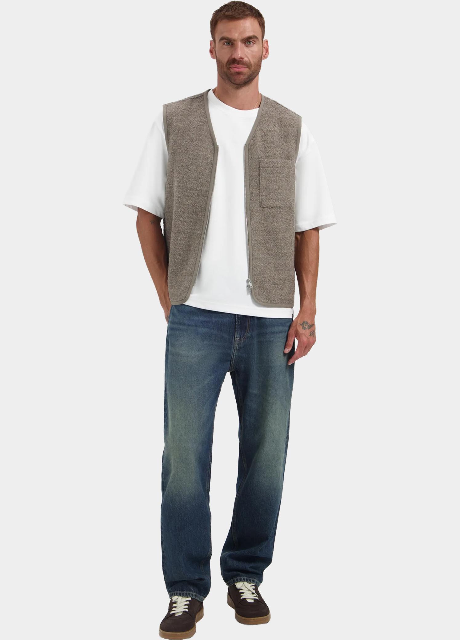 Dstrezzed Bodywarmer heren Bruin William Teddy Vest 121503/277