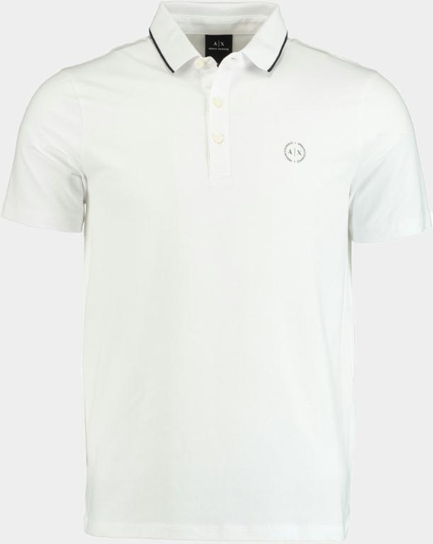 Armani Exchange Polo korte mouw Wit witte modern fit polo 8NZF70.Z8M9Z/1100