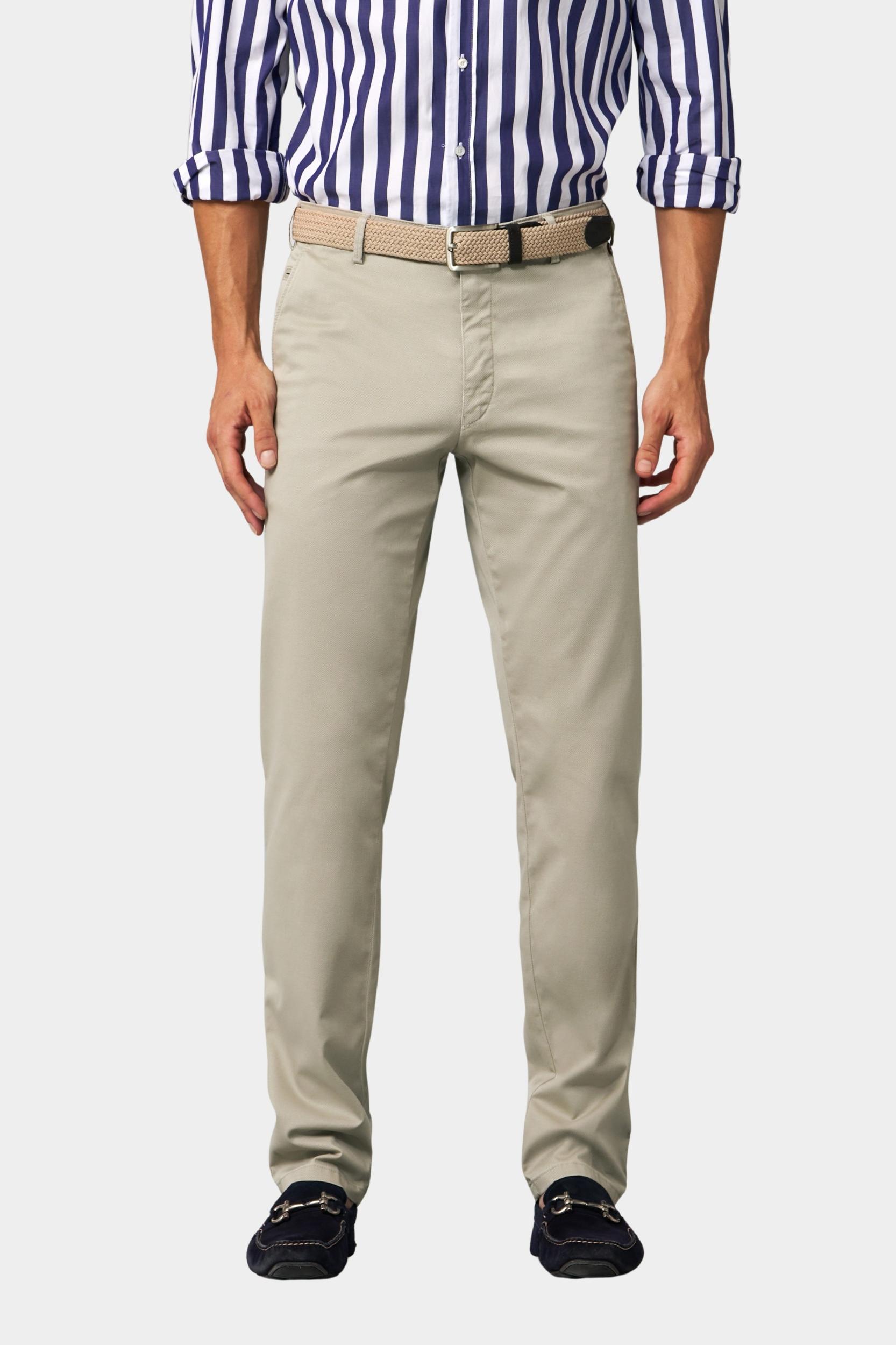 Meyer Katoenen Broek Grijs BONN Art.1-5055 1021505500/33