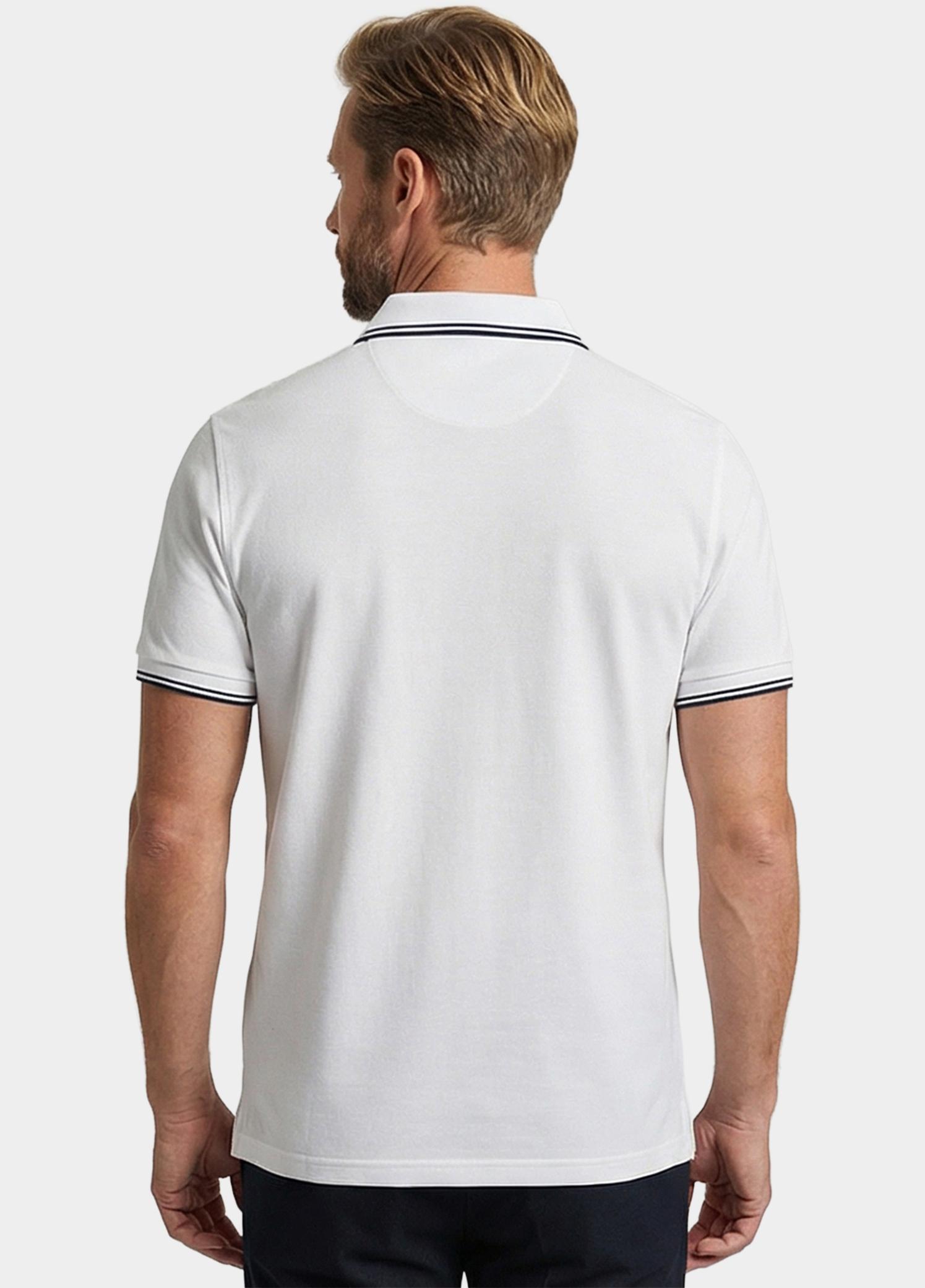Giordano Polo heren Wit Nico Signature Polo SS Two-Pl 616587/10