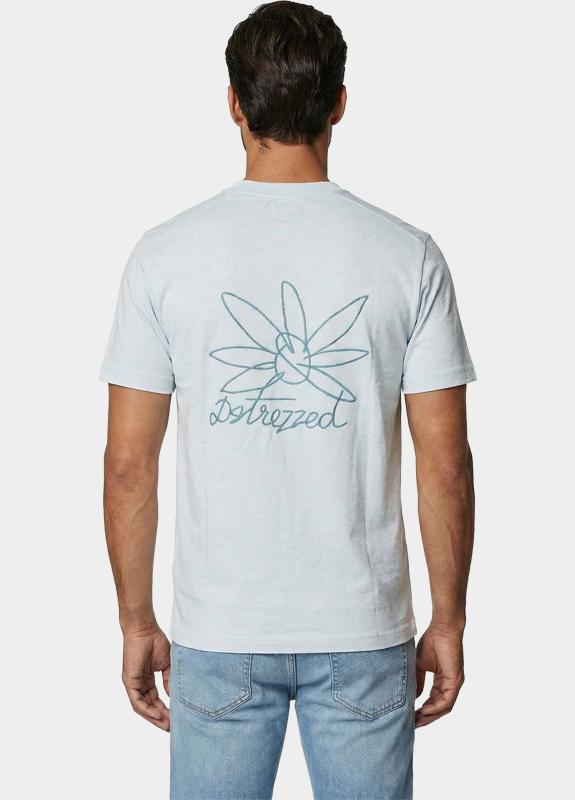 Dstrezzed T-shirt korte mouw Blauw Lasse Graphic Tee 203524/646