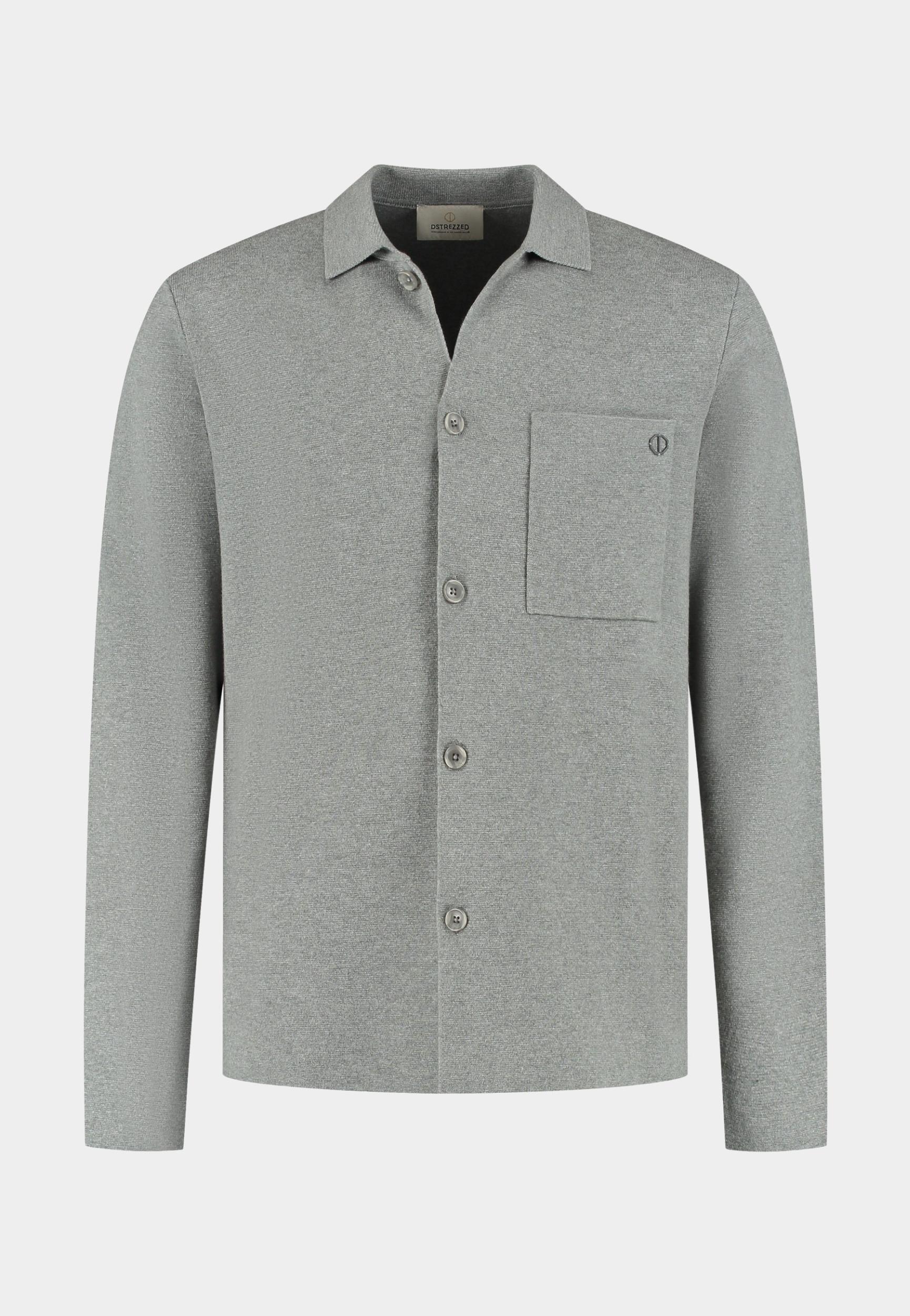 Dstrezzed Overshirt Grijs DS_Chev Knitted Shirt 405924/831