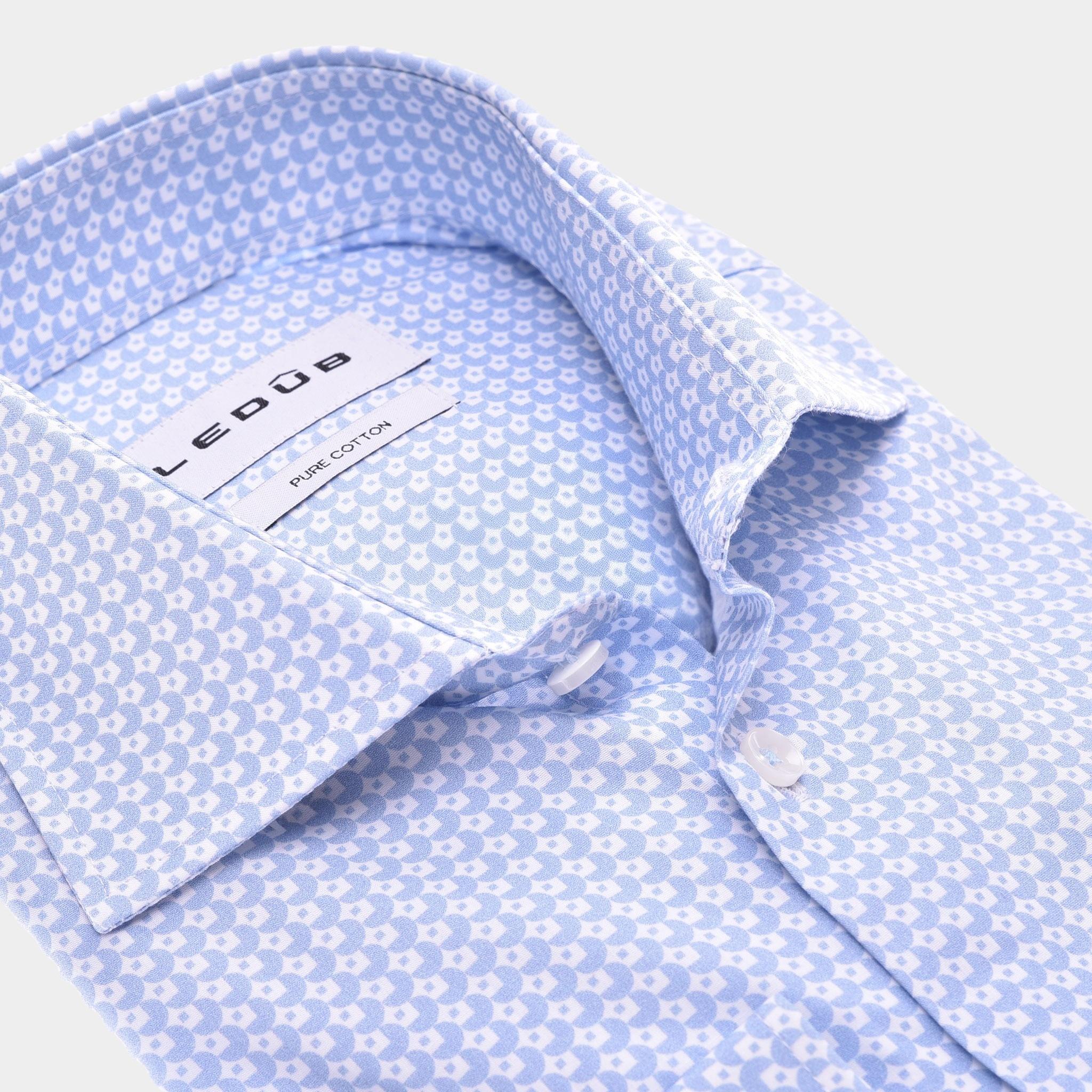 Ledub Business hemd lange mouw Blauw  0142800/130-000-000