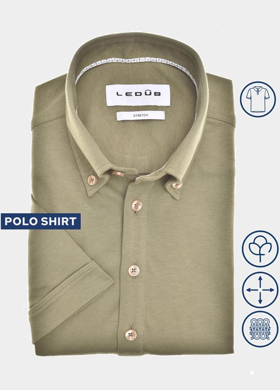 Ledub Polo lange mouw Groen  0702047/550-560-000