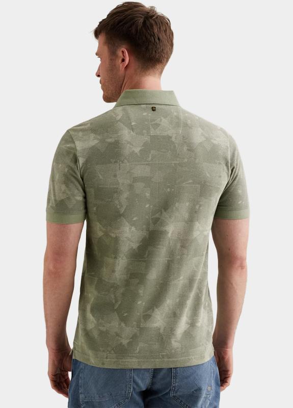 PME Legend Polo korte mouw Groen Short sleeve polo printed two PPSS2604851/6123