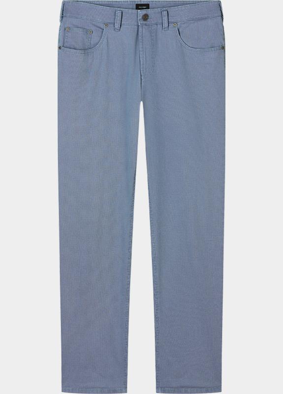 Olymp Katoenen 5-Pocket Blauw Benno-4 463014/11