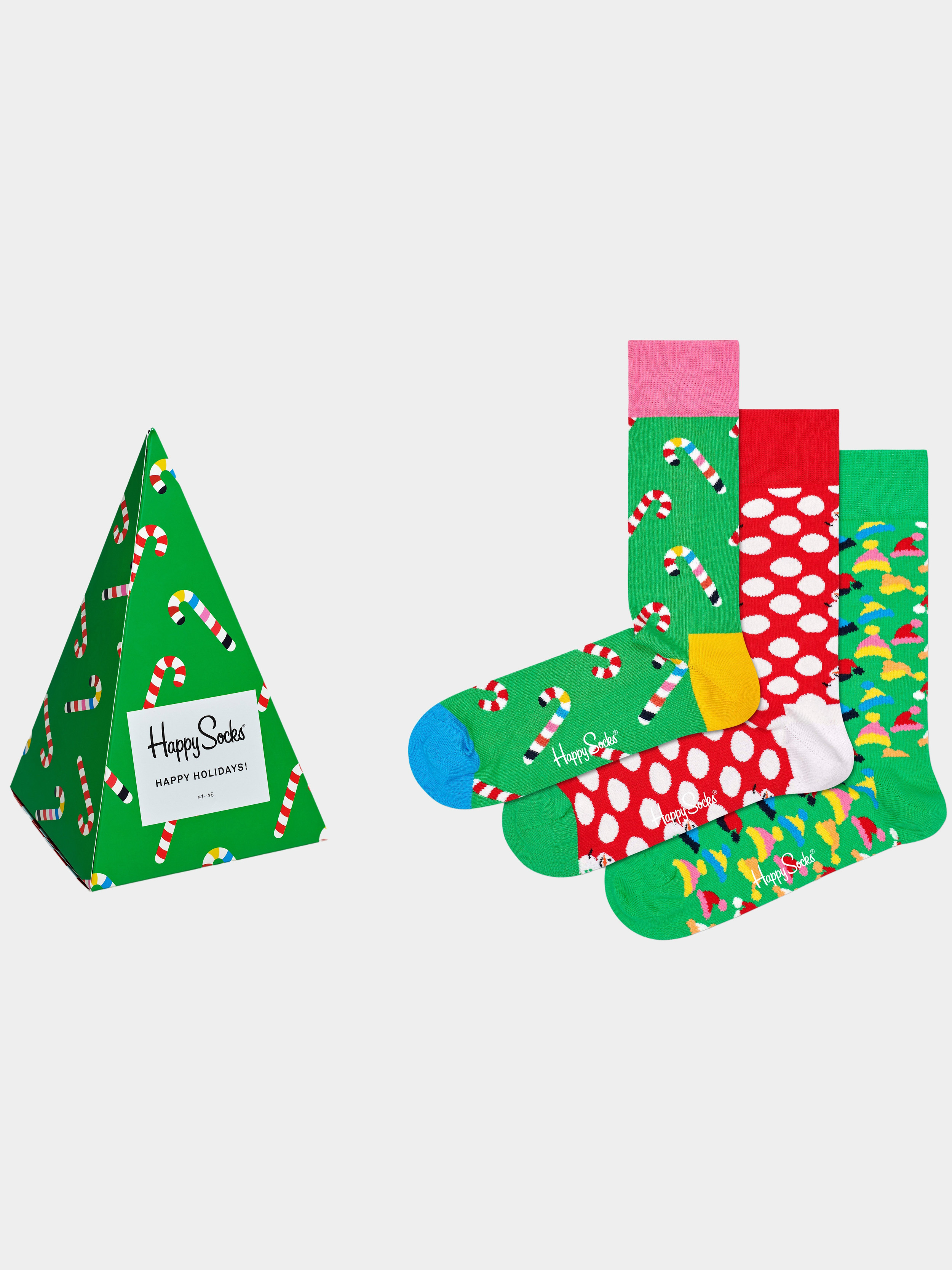Happy Socks Cadeaubox Sokken kleur toevoegen Holiday Gift Box XMAS08/7003