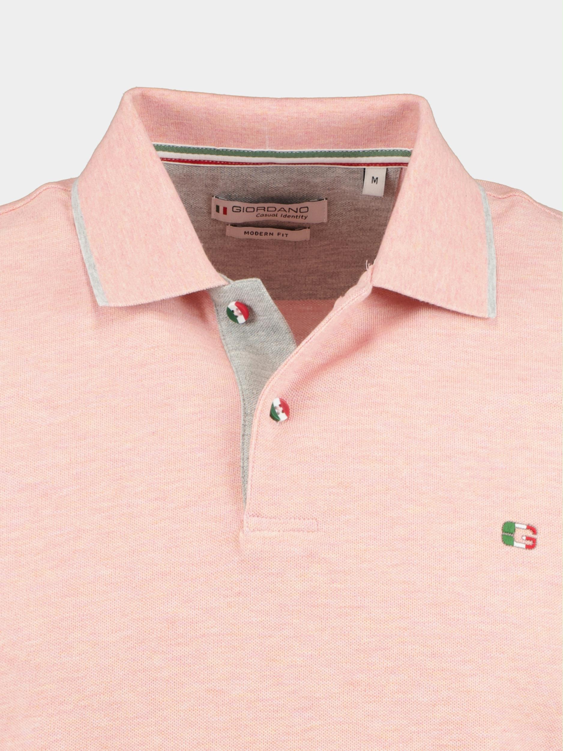 Giordano Polo korte mouw Roze Nico Signature 216588/31