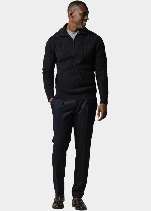 Profuomo Half Zip Blauw  PPWJ30025/D