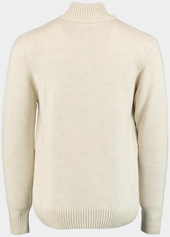 Innocente Half Zip Beige sluiting met rits en knopen INCT 1165/Beige