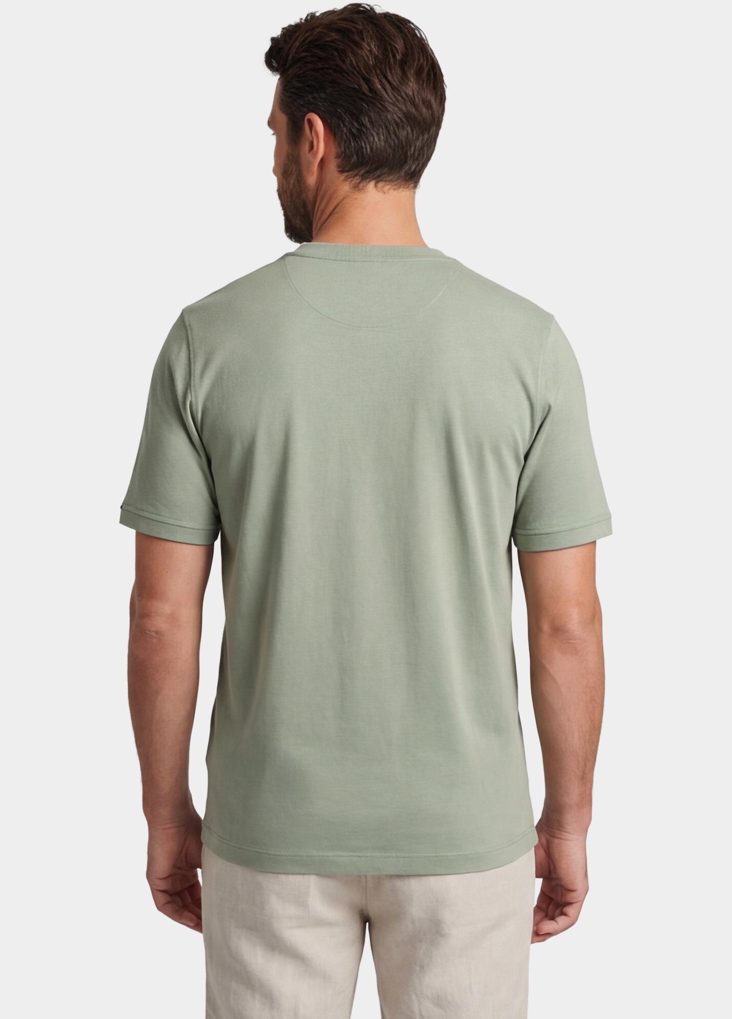 Baileys T-shirt heren Groen T-Shirt crew neck   2-tone 615077/72