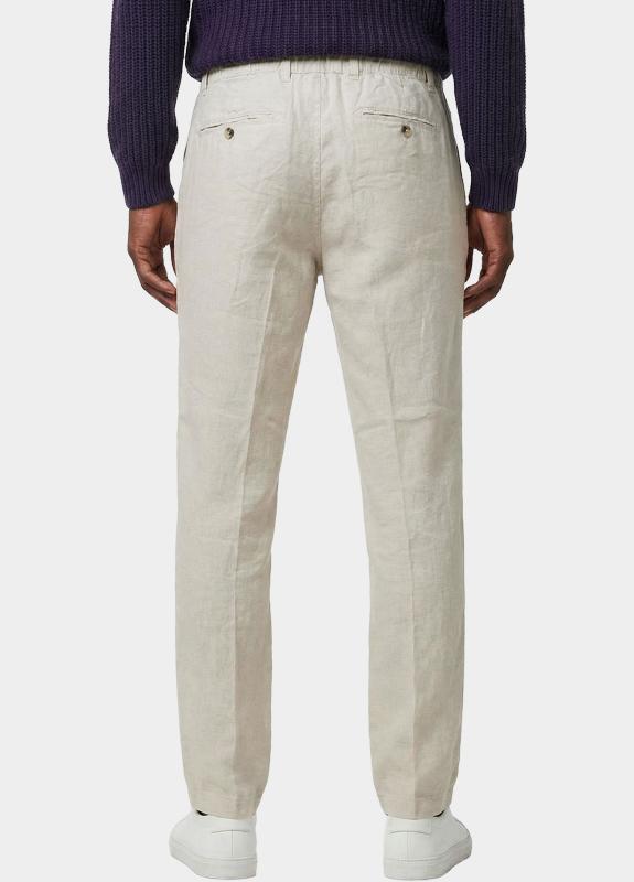 Bos Linnen Broek Beige Beach pant 5507.426/607