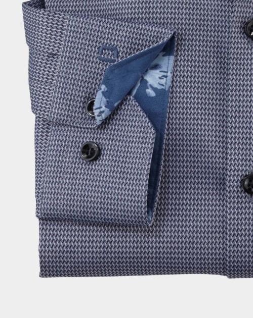 Olymp Business hemd lange mouw Blauw No. Six 254874/17