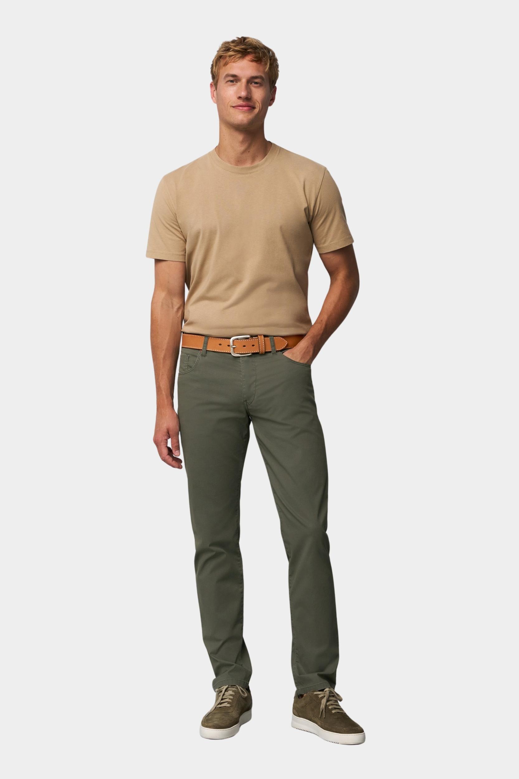 Meyer Katoenen Broek Groen SLIM Art.1-6184 3611618400/26