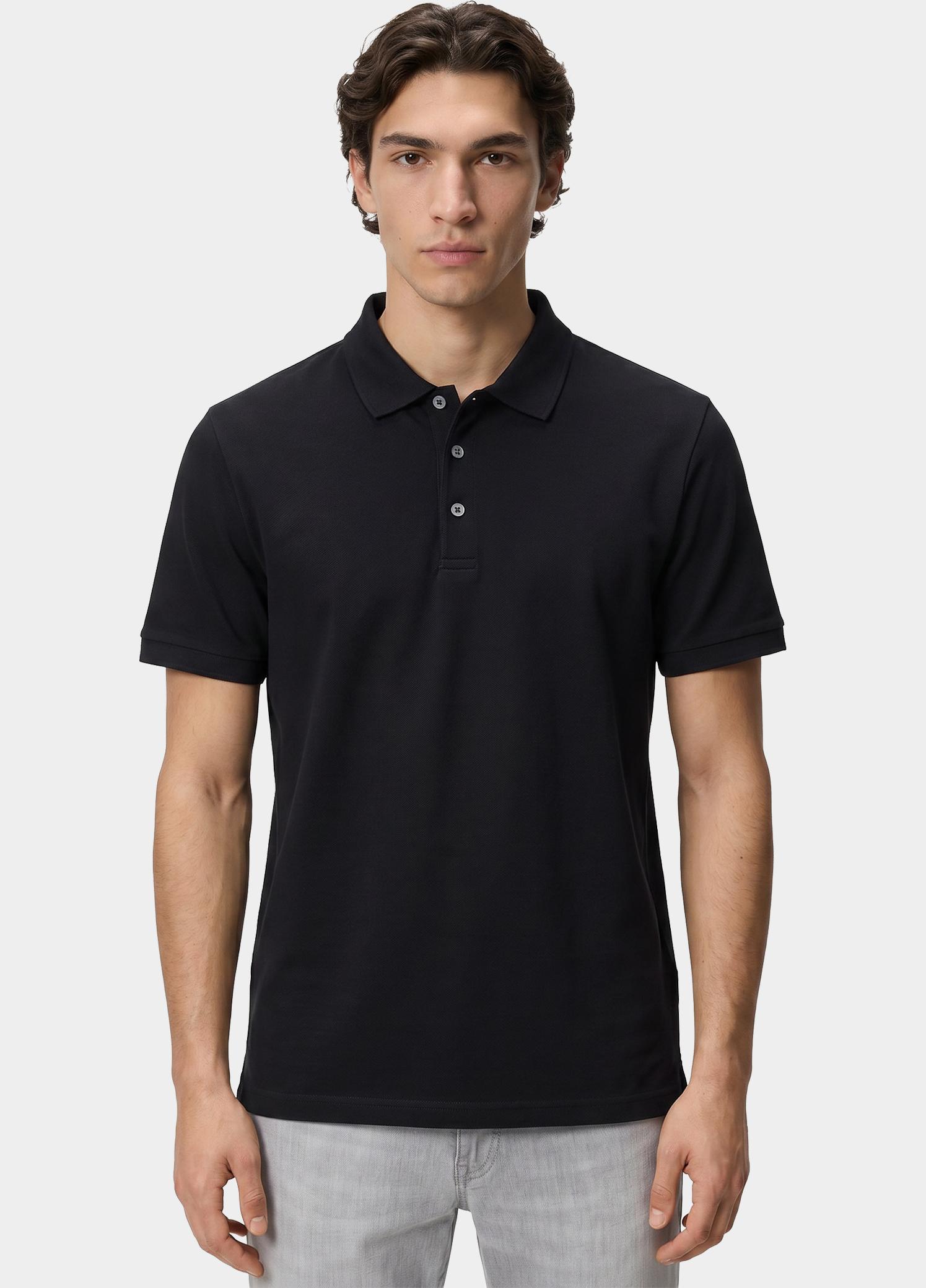 Born With Appetite Polo heren Zwart Arto Polo BWA25108AR22/990 black