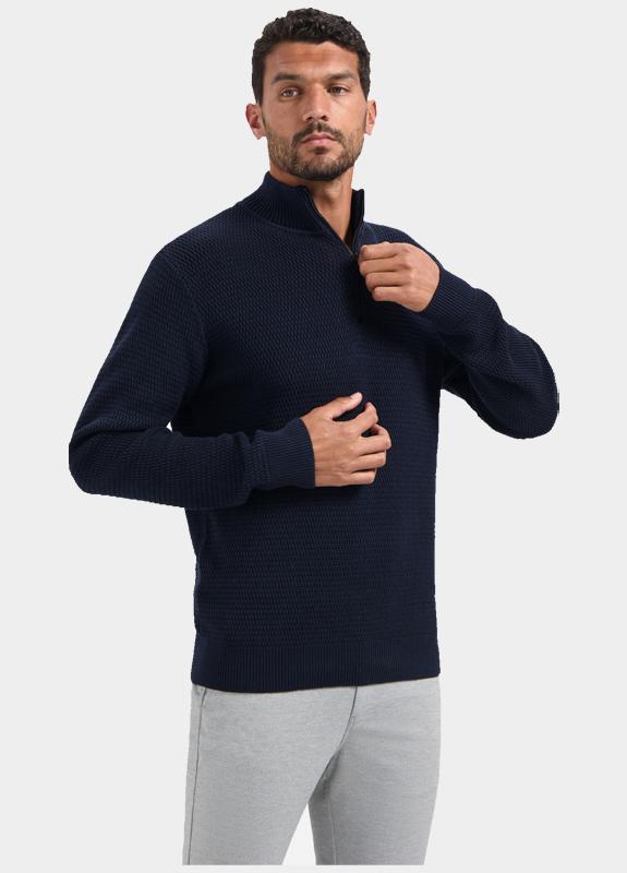 No Excess Half Zip Blauw  29230904SN/078