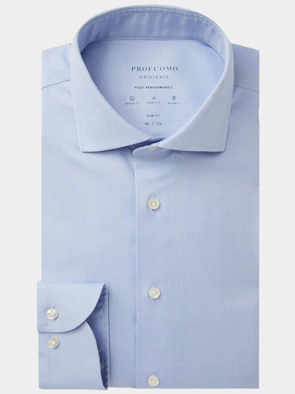 Profuomo Business hemd lange mouw Blauw High performance shirt PP0H0A0062/M