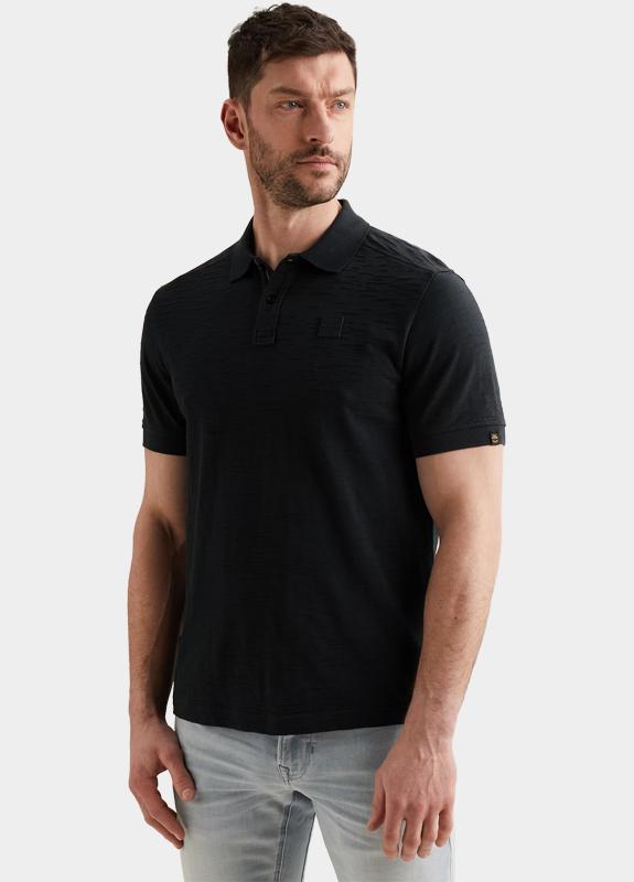 PME Legend Polo korte mouw Blauw Short sleeve polo jacquard je PPSS2604868/5282