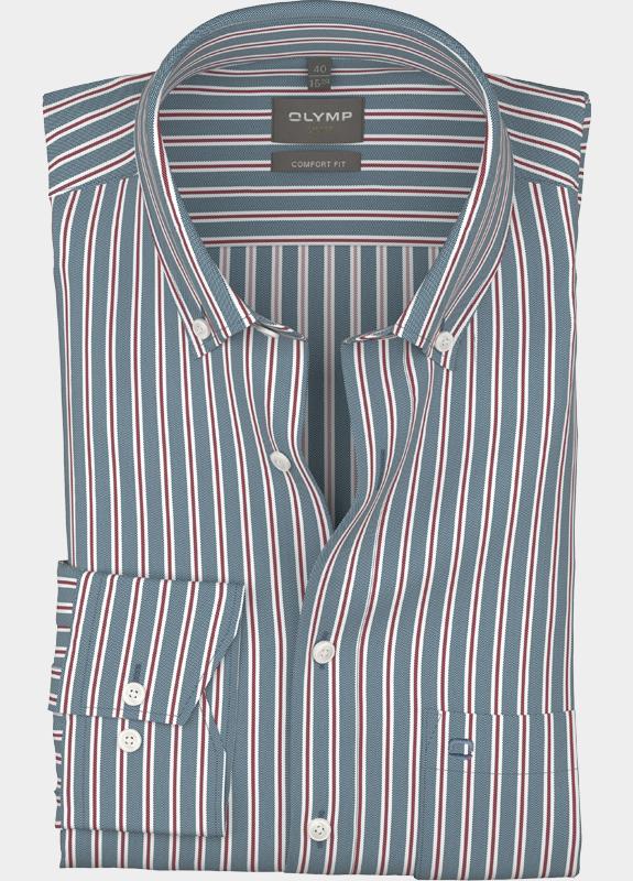 Olymp Zakelijk overhemd heren Blauw Luxor 110014/18