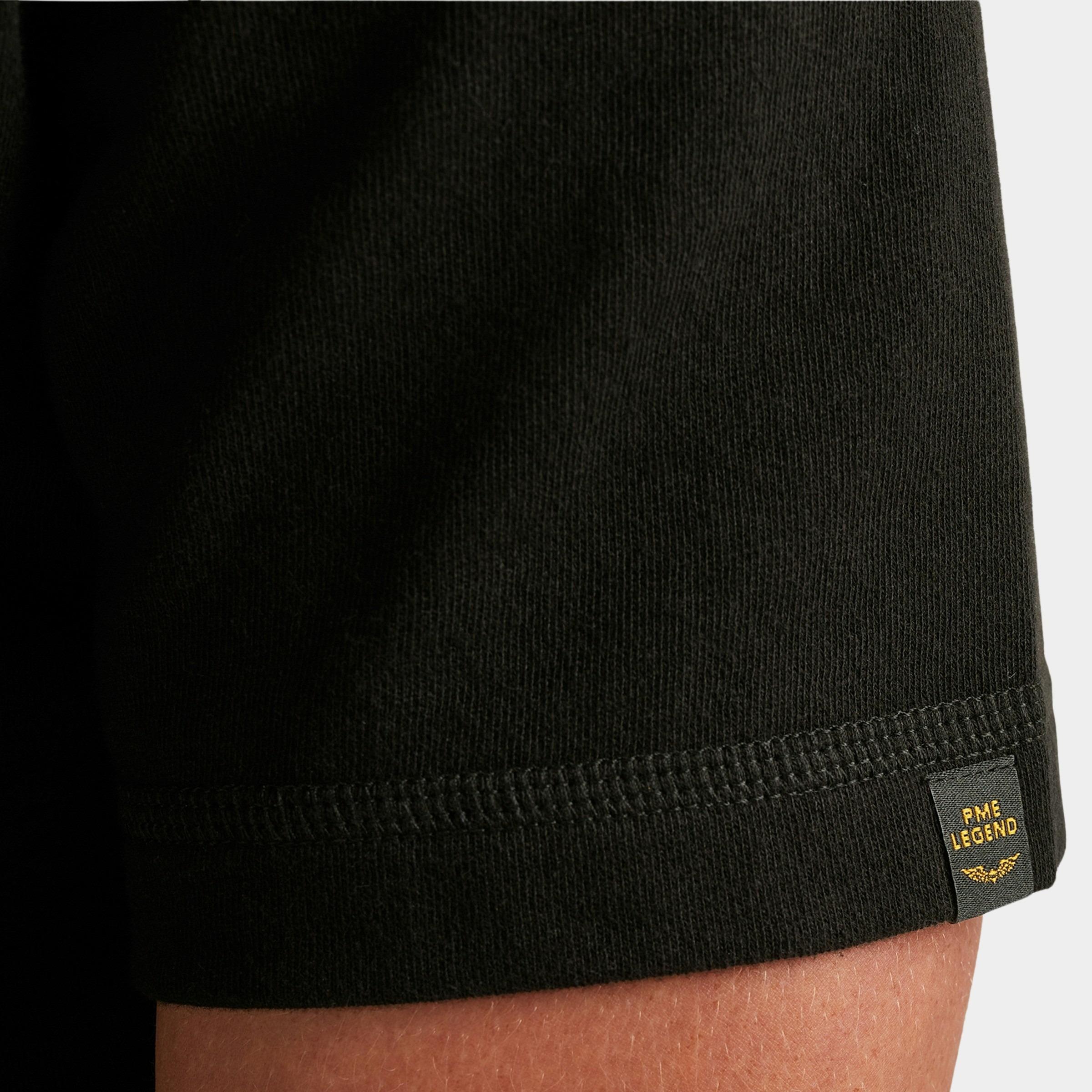 PME Legend T-shirt korte mouw Zwart Short sleeve r-neck heavy slu PTSS2509565/999