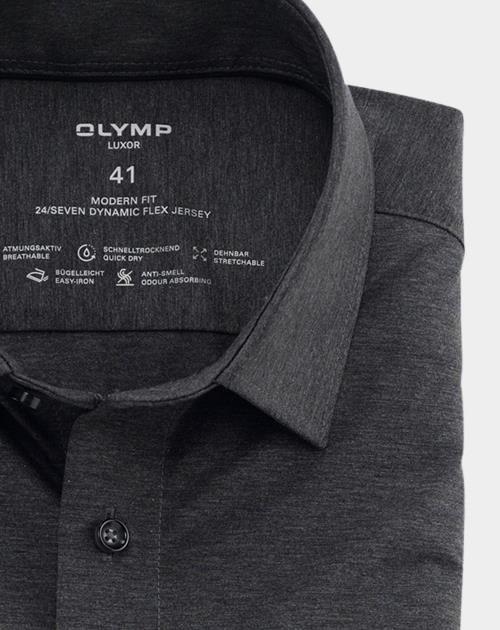 Olymp Business hemd lange mouw Grijs 1202/64 Hemden 120264/67
