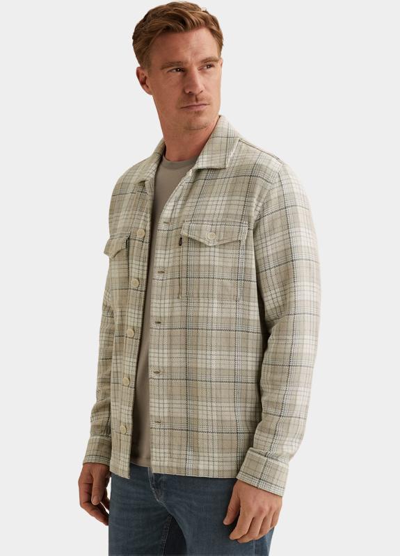 Vanguard Casual hemd lange mouw Beige LONG SLEEVE SHIRT Check Coars VSI2602216/9017