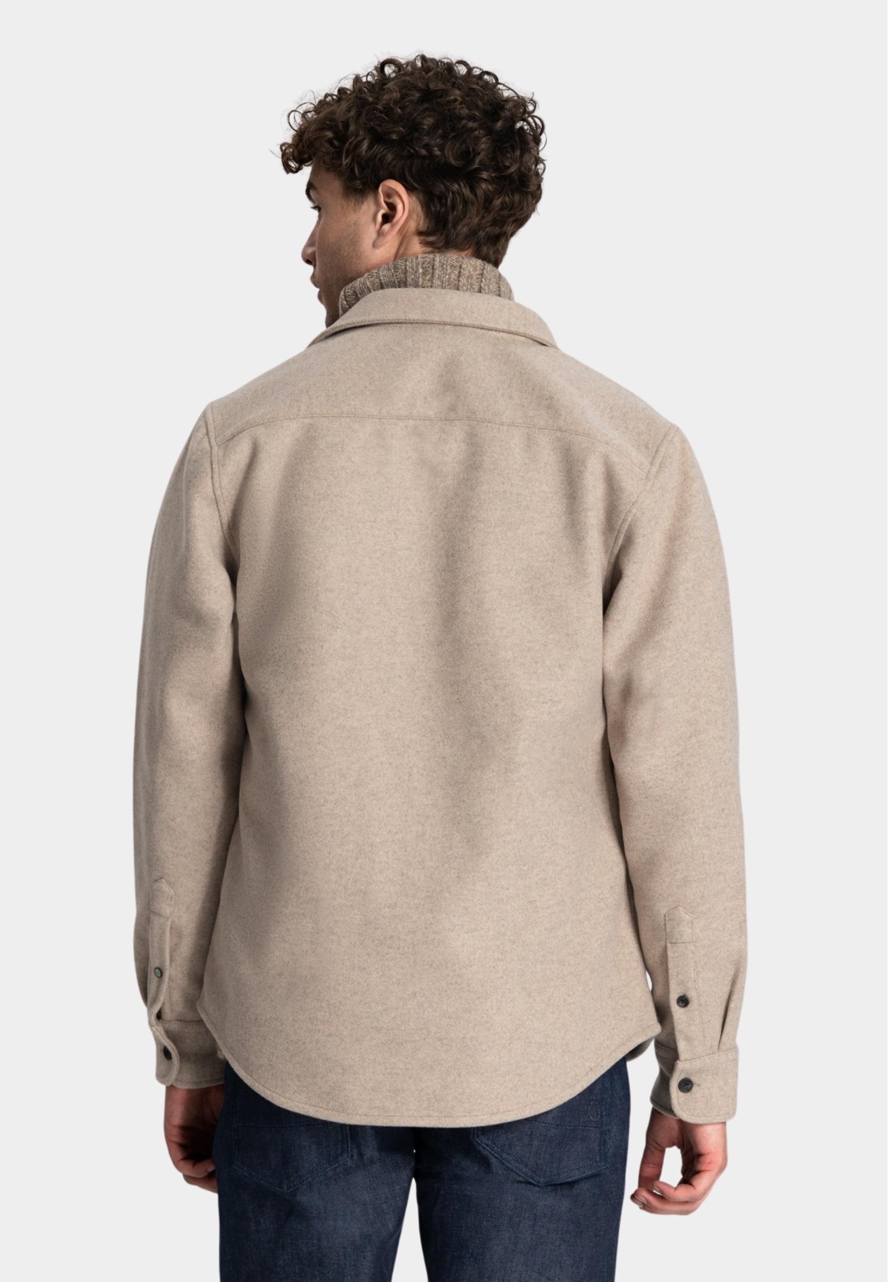 Dstrezzed Casual hemd lange mouw Beige Ulrik Overshirt 303776/265