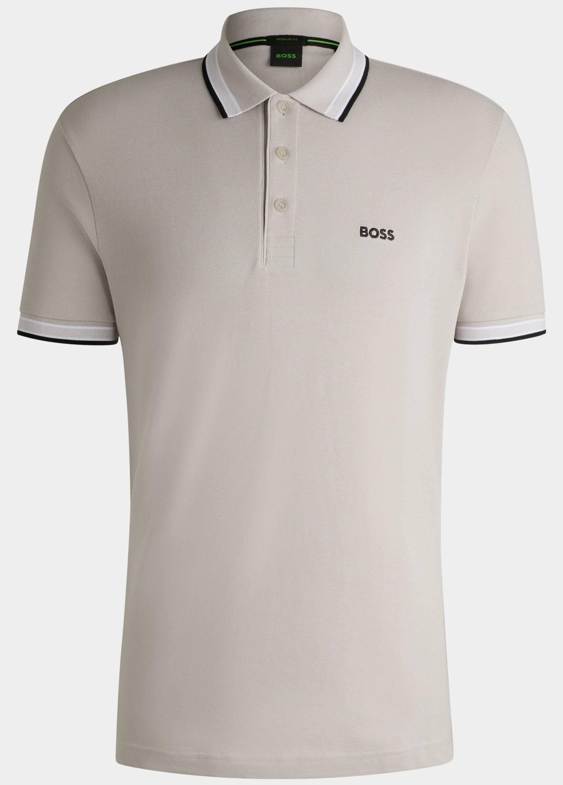 BOSS Green Polo korte mouw Grijs Paddy 10241663 01 50469055/070