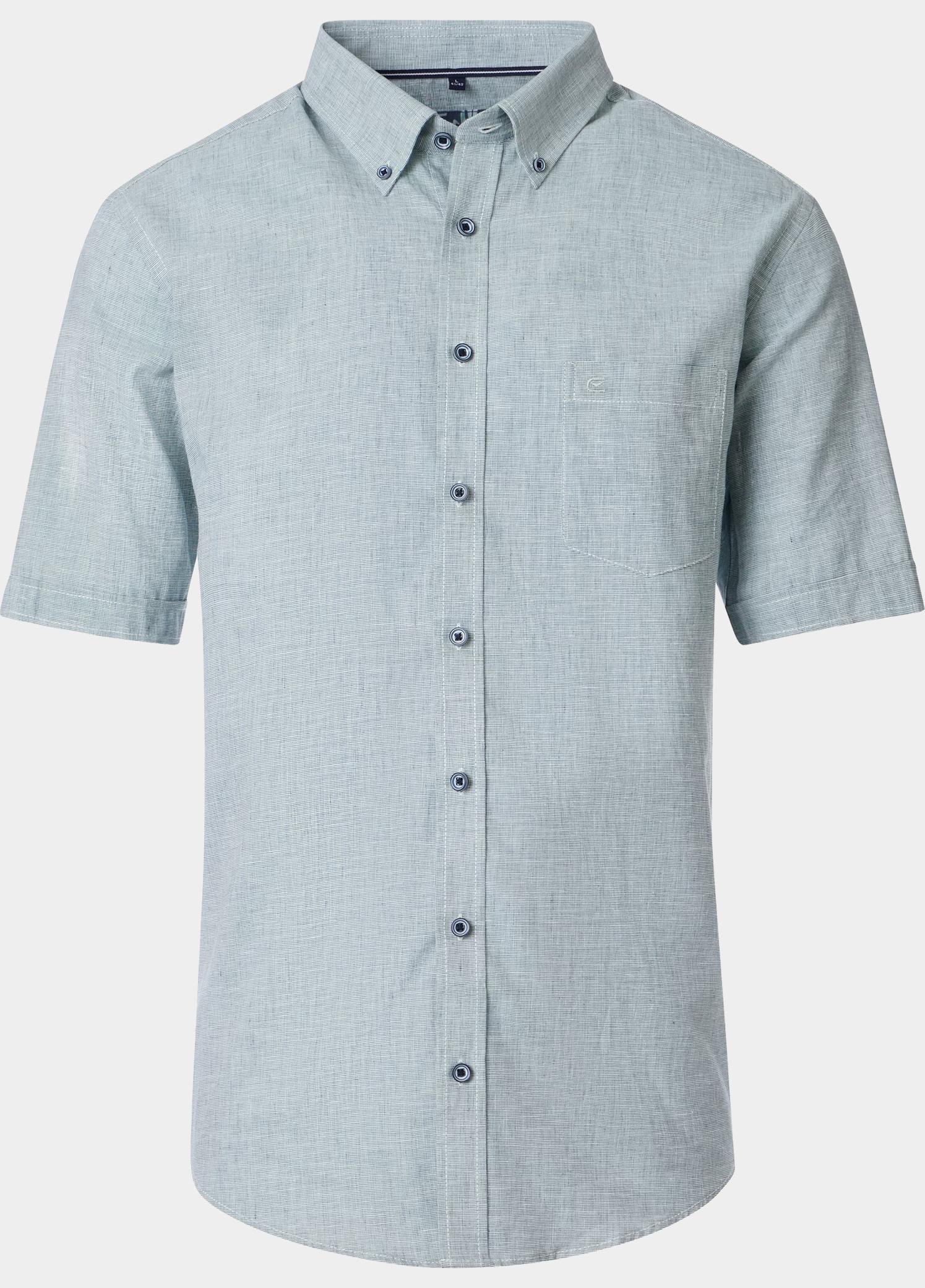 Casamoda overhemd korte mouw heren Groen B.D. Casual Short 1/ Arm 954457100/300