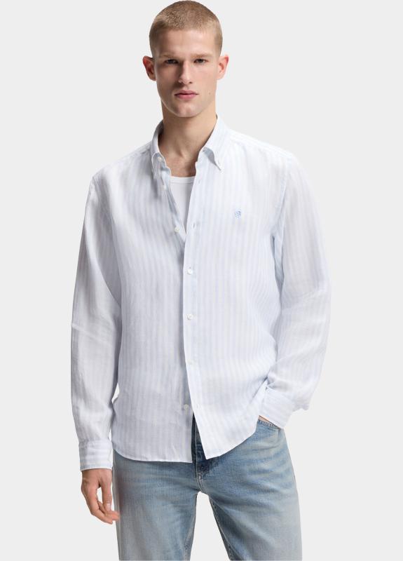 BOSS Black Casual hemd lange mouw Blauw H-LIAM-BD-E-C1-261 10279014 0 50560595/450