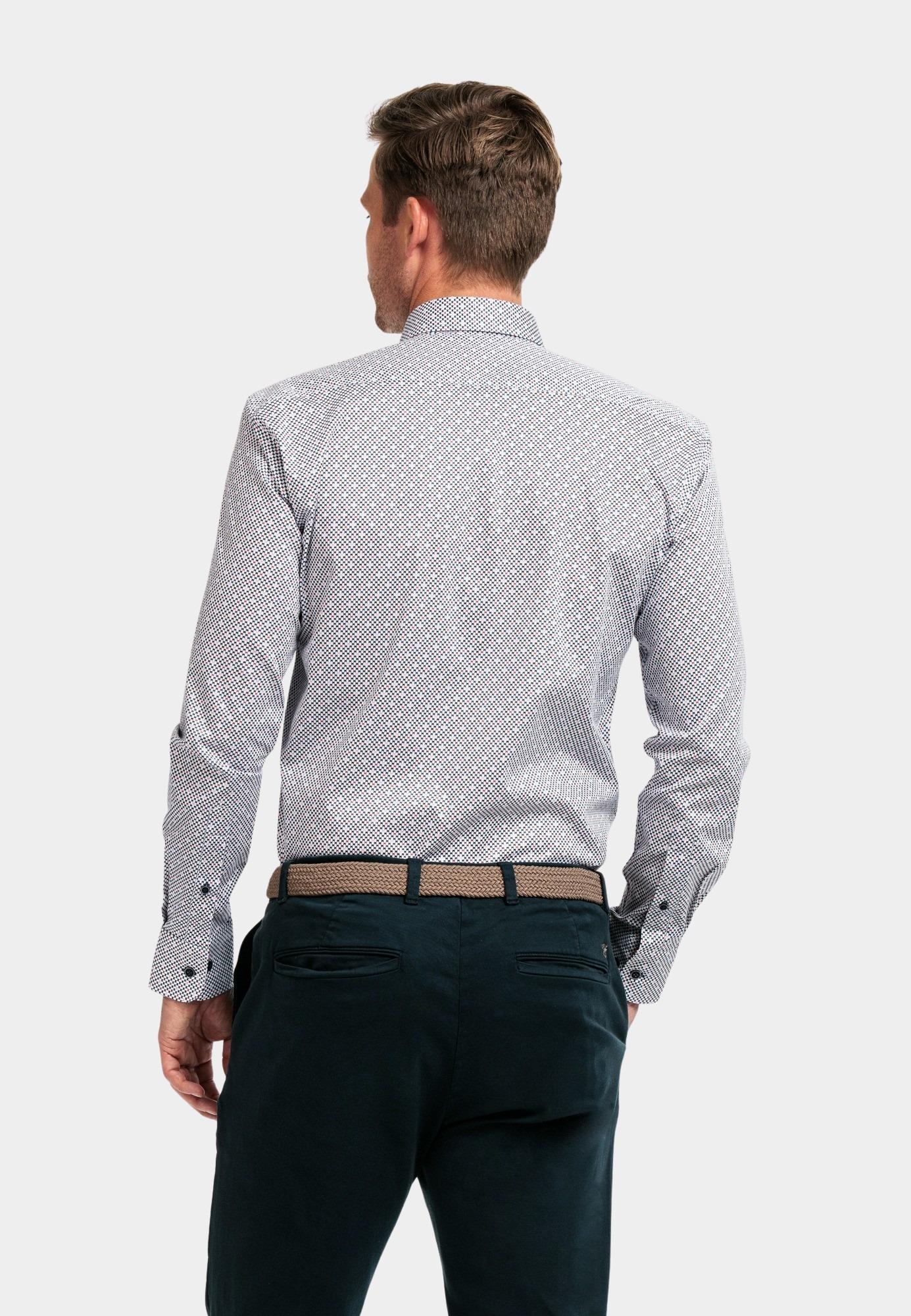 Giordano Casual hemd lange mouw Roze Ivy, LS Button Down Mini Grap 427042/50