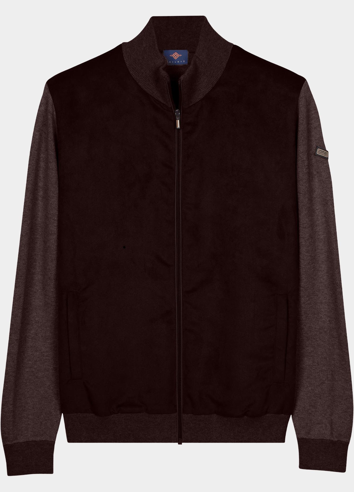 Baileys Vest heren Bruin Cardigan Zip  Front 622076/895