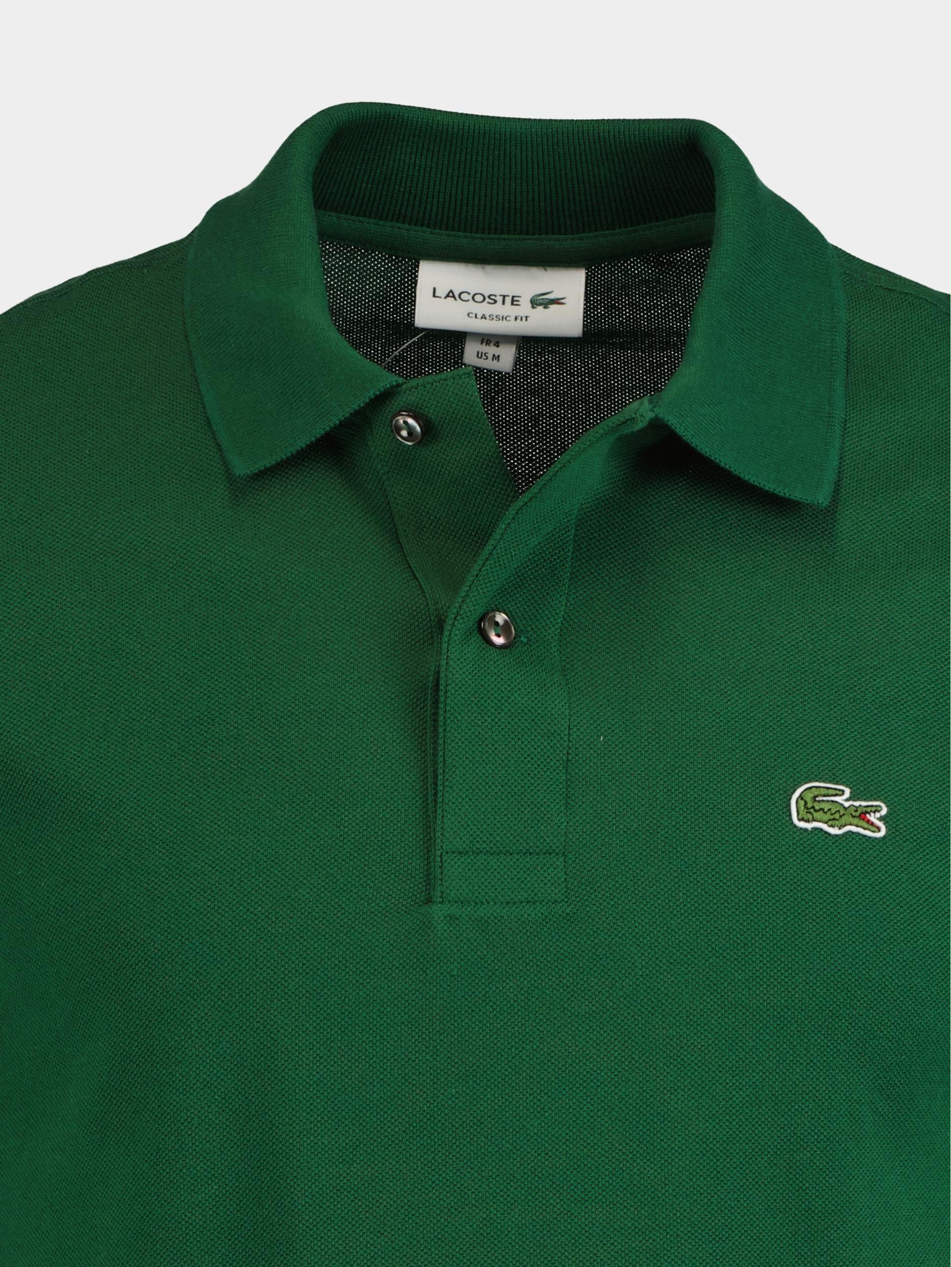 Lacoste Polo lange mouw Groen  L1312/132